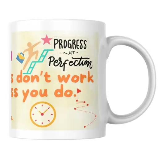 Social Kart Affirmations & Motivation Mug Ceramic White and Twin Color Coffee Mug Collection, Gift for Positivity and Encouragement, 325 ml, Microwave Safe