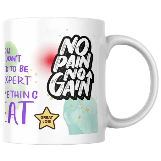 Social Kart Affirmations & Motivation Mug Ceramic White and Twin Color Coffee Mug Collection, Gift for Positivity and Encouragement, 325 ml, Microwave Safe