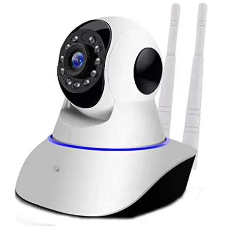 V380 Pro HD 1080P Wi-Fi Smart Wireless IP CCTV Security Camera with 2 Way Audio, Night Vision, Support 64 GB Micro SD Card Slot 